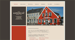 Desktop Screenshot of kappelner-hof.de